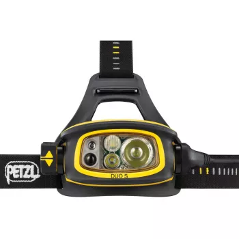 Lanterna frontal Petzl Duo S Preto Amarelo