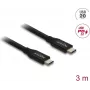 Cabo coaxial USB DELOCK 20 Gbit/s com PD 3.0 60 W (modelo 81708)