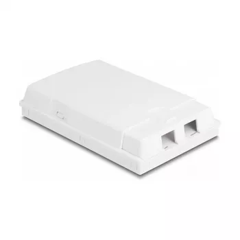 Tomada de fibra ótica DeLOCK 2 x SC Simplex LC Duplex branco