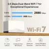 Sistema Mesh MERCUSYS Halo H27BE Dual-Band Wi‑Fi 6, pack de 2, 3x LAN, 3568 Mbit/s, antenas internas, branco