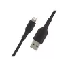 Cabo entrançado USB-Lightning 1 m preto