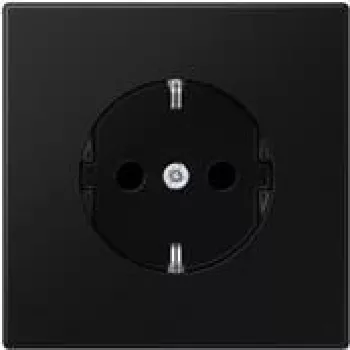 JUNG LS 1520 SWM - Tipo F - 1 módulo(s) - 2P - preto - termoplástico - universal