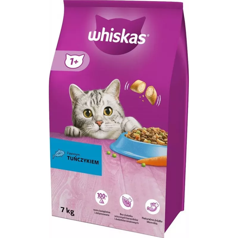 Whiskas Adult ração seca para gatos com atum 7 kg