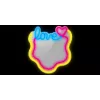 Luz de espelho LED Neon MANTA MASNL131MT – design 'LOVE', iluminação LED neon integrada