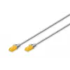 Cabo de patch slim CAT 6A U/UTP RJ-45 Cat6a 2m cinzento DIGITUS