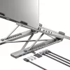 Suporte ajustável para portátil UNITEK + hub