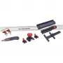 Conjunto de réguas de precisão Einhell-KWB LINE MASTER com calha guia de 800 mm, 10 peças