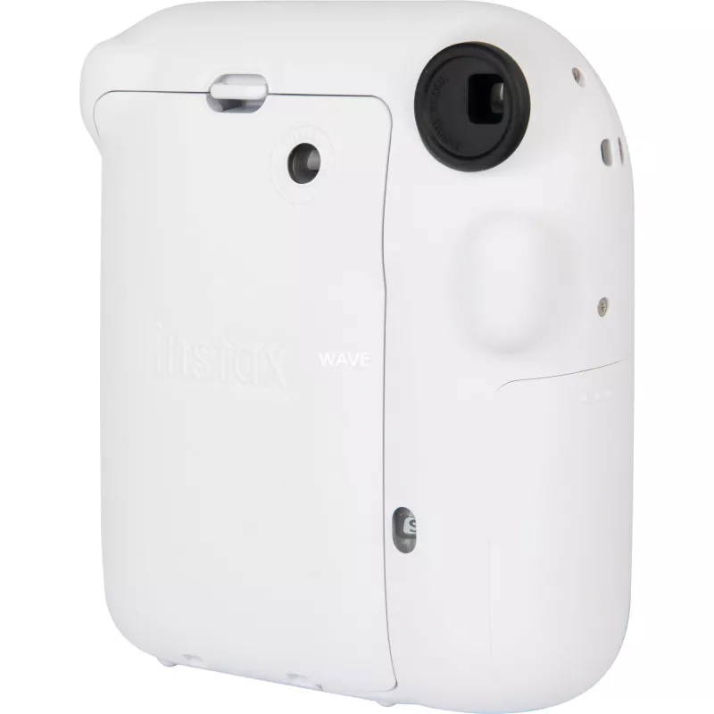 Máquina fotográfica instantânea Fujifilm Instax Mini 12 branca — impressões 86×54 mm, distância focal 60 mm, pilha AA