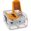 WAGO 221-612 - reto - 450 V - Laranja - Transparente - EN 60664