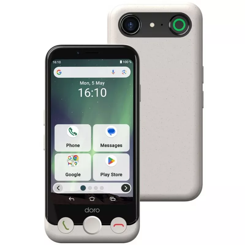 Smartphone Doro Aurora A10 4,5 polegadas 4GB RAM 64GB preto branco