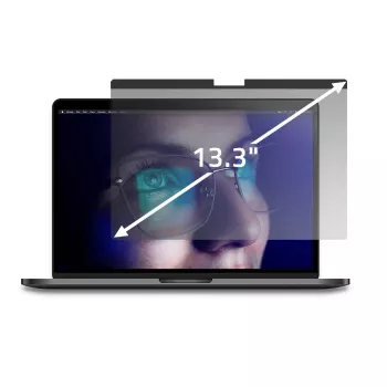 Filtro de privacidade Qoltec GDPR para MacBook Air 13 6 magnético proteção ocular (13.60, 16:9), película protetora para portátil