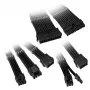 Conjunto de extensão de cabos com trança Kolink Core Adept - preto