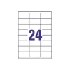 Etiquetas universais 70x35mm InkjetLaserCopy A4 100 folhas 2400 peças branco