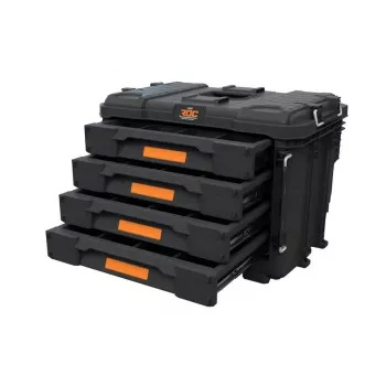 Caixa de ferramentas KETER DIY ROC Pro Gear 4 Drawers Unit XL com 4 gavetas, tecnopolímero, 25 L