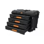 Caixa de ferramentas KETER DIY ROC Pro Gear 4 Drawers Unit XL com 4 gavetas, tecnopolímero, 25 L
