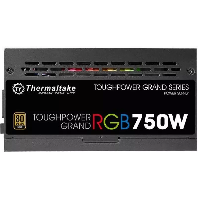 Thermaltake Toughpower Grand RGB 750W fonte de alimentação modular PS-TPG-0750FPCGEU-R, ATX 2.4, 80 PLUS Gold, PFC ativo, ventoinha de 140 mm