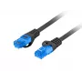 Cabo de rede LANBERG Cat6a S/FTP RJ-45 PCF6A-10CC-0500-BK, 5 m, LSZH, 26 AWG, CCA, preto