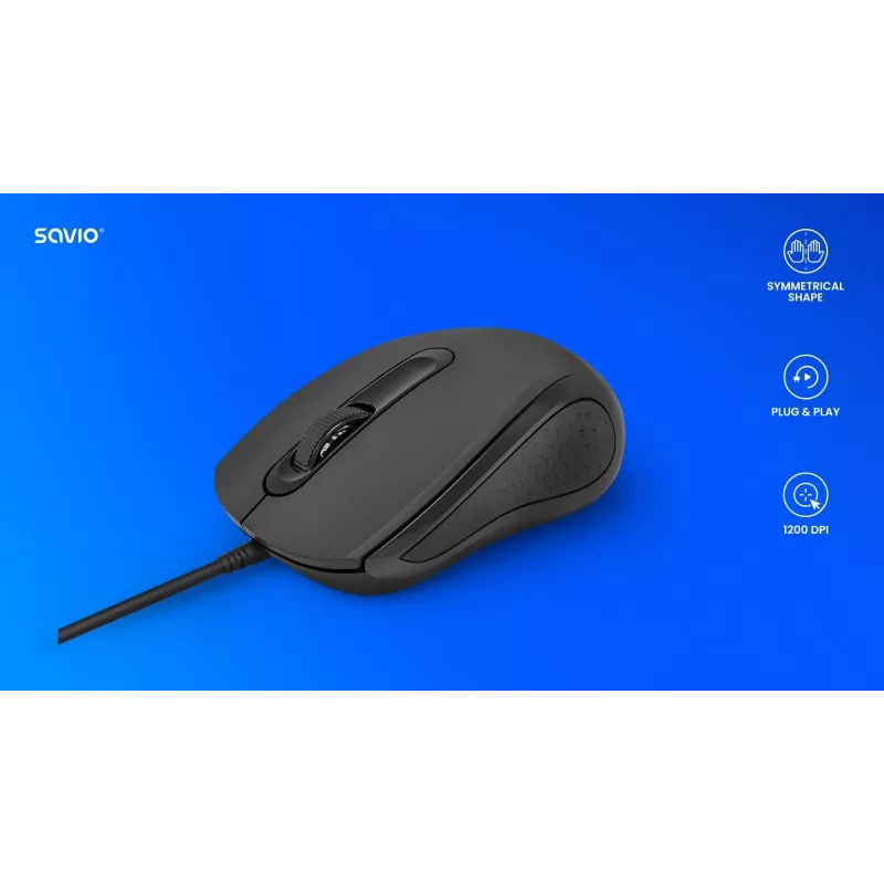 Rato com fio MB-02 SAVIO