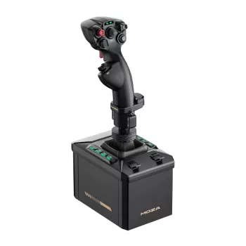 Kit de suporte de voo MOZA AB6 Flight Simulator – preto construção em ABS, alumínio e fibra de carbono, alimentação AC 110–220 V, potência máxima 72 W