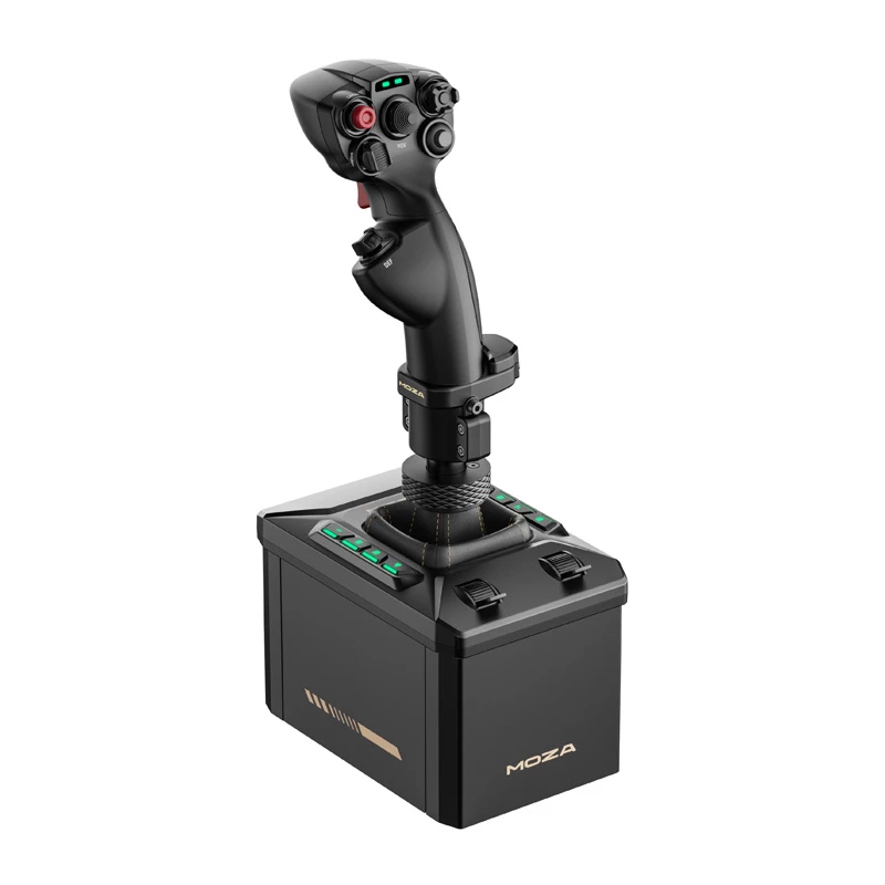 Kit de suporte de voo MOZA AB6 Flight Simulator – preto construção em ABS, alumínio e fibra de carbono, alimentação AC 110–220 V, potência máxima 72 W