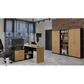 Estante de livros Topeshop OLIV 2D ANT/ART KPL
