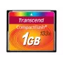 Transcend - Cartão de memória flash - 1GB - 133x - Cartão CompactFlash (TS1GCF133)