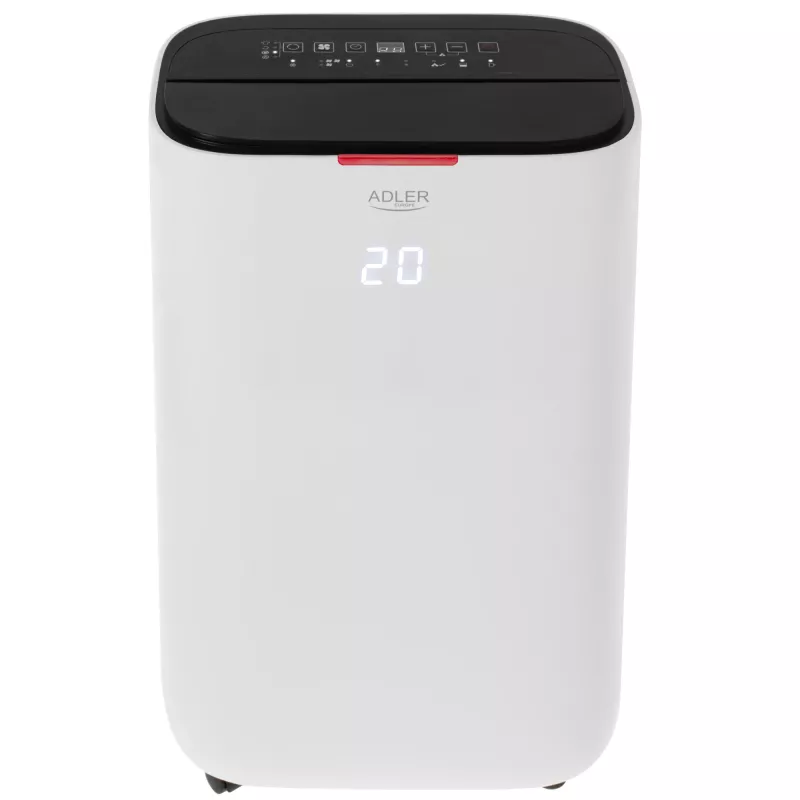 Desumidificador e purificador de ar 2 em 1 Adler | AD 7863 | Potência 420 W | Adequado para espaços até 140 m³ | Capacidade do depósito de água 6,5 L | Branco