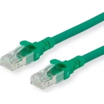 ROLINE - Cabo de rede - RJ-45 (M) para RJ-45 (M) - 30 cm - SFTP, PiMF - CAT 6 - isento de halogéneos, moldado, condutor multifilar - verde (21.15.2954)
