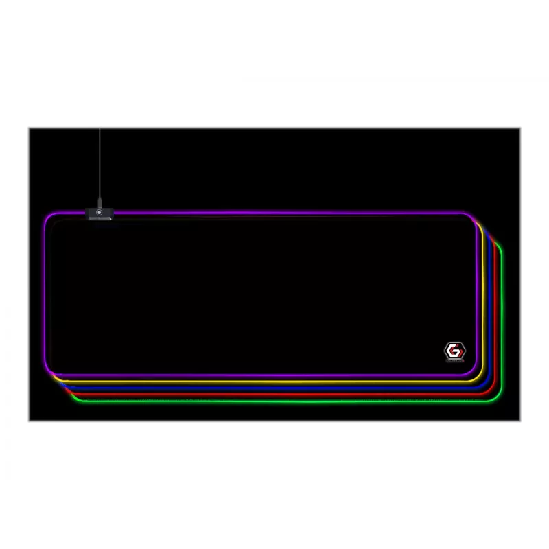 Tapete de rato gaming Gembird MP-GAMELED-L preto