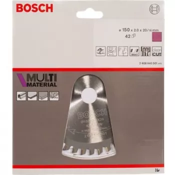 Lâmina de serra circular Bosch Multi Material, Multi, 19 cm, 3 cm, 1,8 mm, 2,4 mm, HLTCG (High-Low Triple Chip Grind)