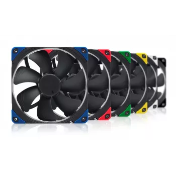 Ventoinha de caixa Noctua NF-A14 PWM chromax.Preto.swap 140 mm, 12V, 300–1500 RPM, PWM, 140,2 m³/h, 24,6 dB
