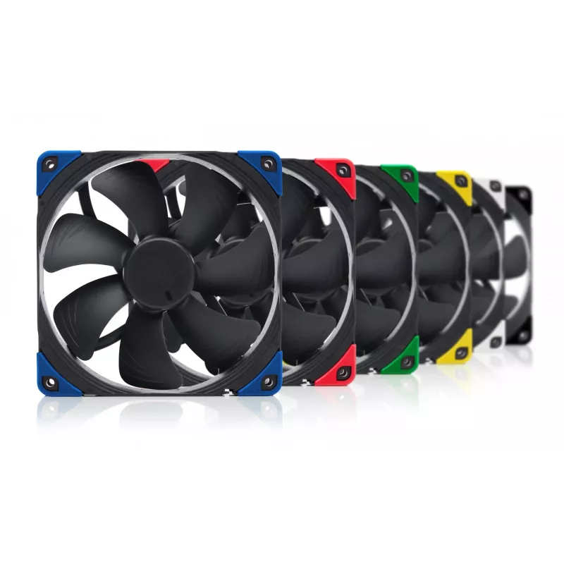 Ventoinha de caixa Noctua NF-A14 PWM chromax.Preto.swap 140 mm, 12V, 300–1500 RPM, PWM, 140,2 m³/h, 24,6 dB