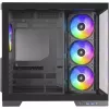 Caixa de PC Silentware View A-RGB preta VIEWpreto — caixa Mid-Tower com iluminação A-RGB