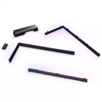 Kit DRGB Premium Phanteks NV5 + Power Hub, 3x para moldura exterior, 1x tampa de cabos da motherboard - preto