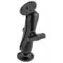 Conjunto de montagem RAM Mounts - 2 placas de base redondas (AMPS), braço de ligação médio, esfera C (1.5