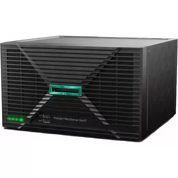 Servidor HPE ProLiant MicroServer Gen11 E-2434 4c 32GB-U 4LFF-NHP 2x4TB HDD 180W Fonte externa EMEA Cmp Mod Svr