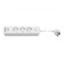 Tomada múltipla Goobay 3 tomadas com interruptor e USB, cabo de 1,5m, Type F