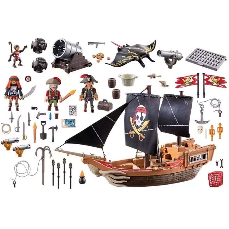 Conjunto de jogo Playmobil Piratas 71530 multicolor plástico 4-10 anos