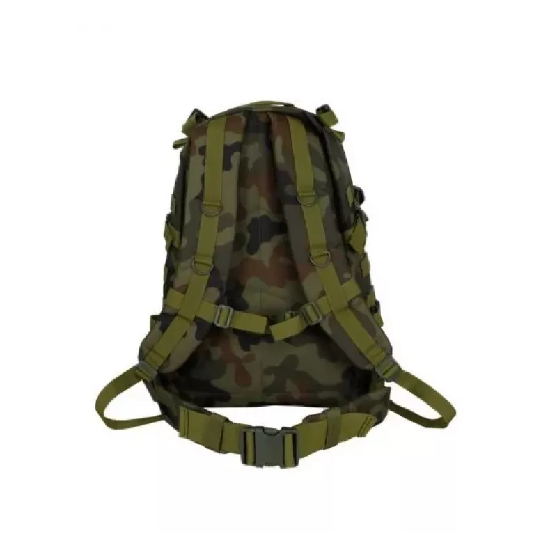 Mochila tática GFC GFT 3-Day Assault Pack wz.93 Forest Panther — 20 L, nylon, cinto peitoral, cinto de cintura