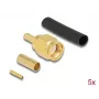 Macho RP-SMA DeLOCK 90042 para cravar RG-174 RG-316