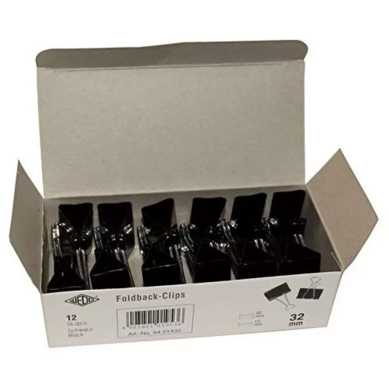 Clipe foldback WEDO B capacidade de aperto preto 62421383 (6421432)
