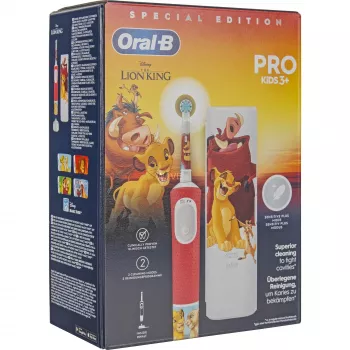 Vitality Pro 103 Kids O Rei Leão, escova de dentes elétrica multicolor, com estojo de viagem