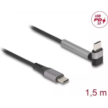 Cabo USB DeLOCK 81172 1,5 m USB-C preto cinzento USB 2.0