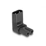 Adaptador de rede DeLOCK IEC 60320 C8 para tomada C7 2,5 A 90° preto