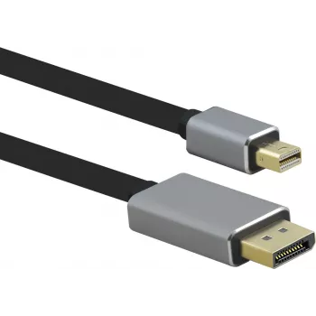 Cabo Mini DisplayPort para DisplayPort helos 288473, 8K, DisplayPort 2.0, 2,0 m, preto