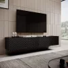 Móvel de TV 4D ONDA 200x40x35-54 preto (de pé ou montado na parede)