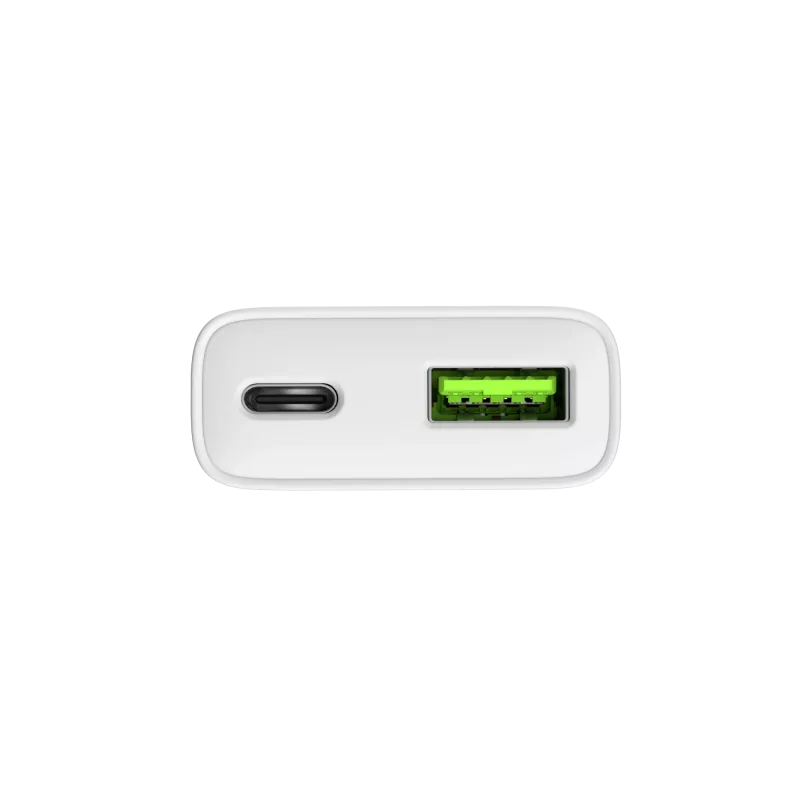 Fonte de alimentação NATEC Ribera NUC-2376 — 1× USB-A, 1× USB-C, saída de 3 A