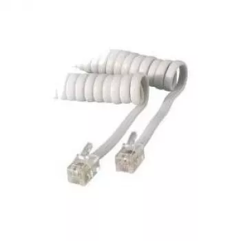S/CONN 4m RJ10 branco transparente S/CONN 4m RJ10