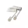 S/CONN 4m RJ10 branco transparente S/CONN 4m RJ10