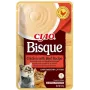 Snack húmido para gatos INABA Ciao bisque — frango com vaca, 40 g saqueta, sem cereais, sem açúcar
